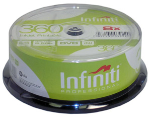 Professional DVD+R DL (Dual Layer 8.5GB) - 25 Spindle Pack - 360