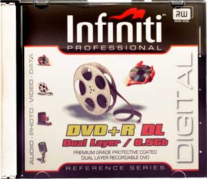 Professional DVD R DL (Dual Layer) in Slim Jewel Case - Single Disc - WOW PRICE!