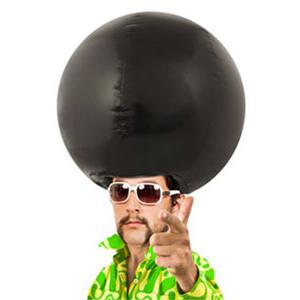 inflatable Afro Wig