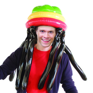 Inflatable Rasta Wig