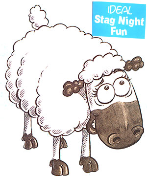 Sheep with Handcuffs
