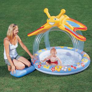 inflatable Toddlers Butterfly Pool with Sunshade