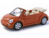 Die-cast Model VW Beetle Cabriolet (1:24 scale in Orange)
