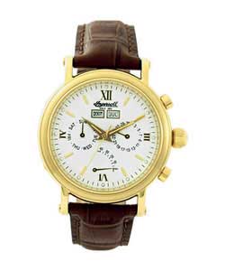 Gents Brown Leather Strap Automatic Watch