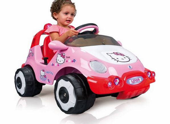 Injusa Hello Kitty 6 Volt Car - Pink