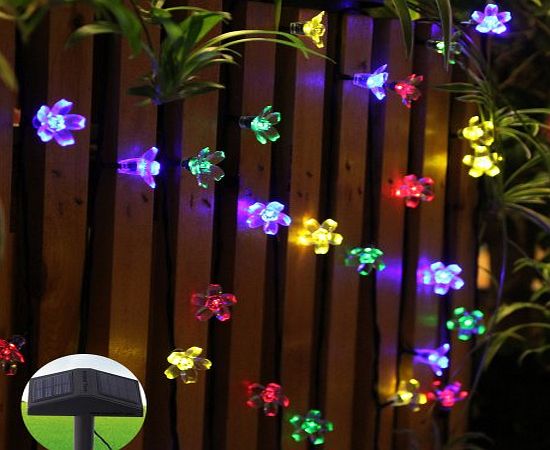 Innoo Tech 80 Led Solar Fairy String Lights RGB Flower for Outdoor Christmas Tree Garden Patio Decoration