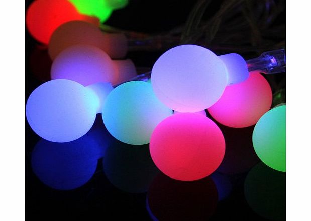 Wedding Battery Operated Fairy Lights 4M 40 Round Ball String Lights for Bedroom, Christmas, Holiday(Multi Colour)