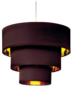 Inspire 3 Tier Light Shade - Brown and Gold