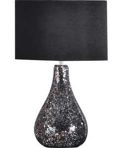 Inspire Crackle Mirror Finish Table Lamp