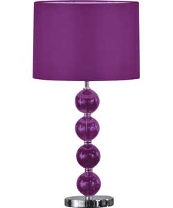 Inspire Glass Ball Stemmed Table Lamp -
