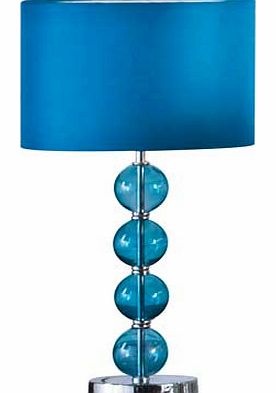 Glass Ball Table Lamp - Teal