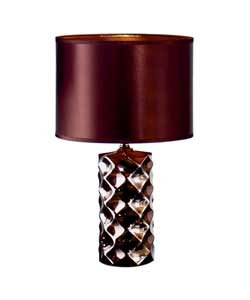 Inspire Metallic Chocolate Finish Table Lamp