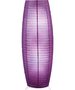 Paper Column Floor Lamp - Purple Fizz