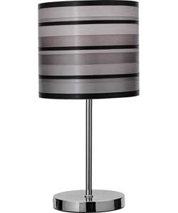 Ribbon Table Light - Silver and Black