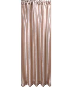 Inspire Satin Champagne Lined Curtains - 46 x 54