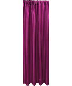 Inspire Satin Fuchsia Lined Curtains - 66 x 72