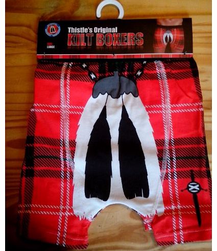 Instakilt Tartan Kilt Boxer Shorts Scottish Gift Medium (Large)