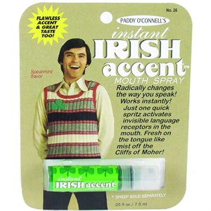 Instant Irish Accent Breath Spray