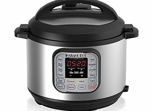 Instant Pot IP-DUO60 7-in-1 Programmable Pressure Cooker, 6L/1000W 220V, Latest 3rd Generation Technology, Stainless Steel Cooking Pot and Exterior