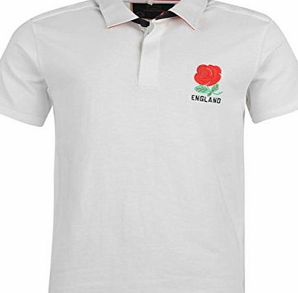 Int Mens Rugby Short Sleeve Classic Polo Shirt Regular Fit Team Motif Top New England XXL
