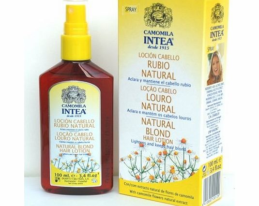 Intea Camomile Natural Hair Lightening Spray - Go Blonder Naturally Without Hair Dye - Hair Lightener Suitable for Brunettes or Blondes to Achieve Lighter Hair Colour, Blonde Highlights, Dip Dyed Look or to