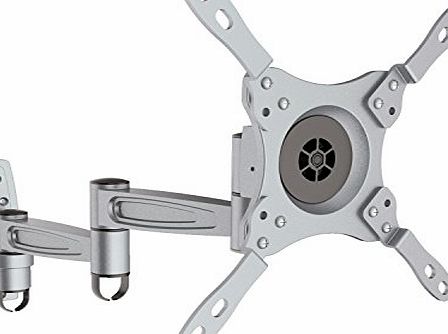 Intecbrackets - Silver swivel and tilt TV wall bracket fits 17 19 20 21 22 23 24 25 27 29 32 34 37 39 40 TVs and TV/DVD combos - High quality with lifetime warranty