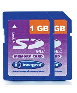 Integral 1GB SD Card Twin Pack