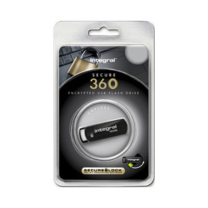 Integral 2GB Secure 360 USB Flash Drive - Black