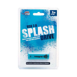 Integral 2GB USB 2.0 Splash Drive - Blue
