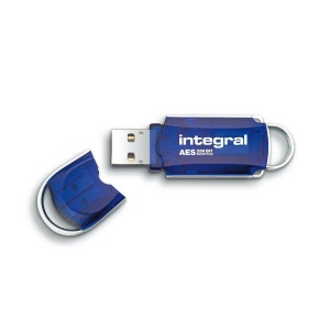 Courier 8GB USB Flash Drive With AES