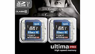 Integral Ultimapro 16GB Twin Pack, Class 10