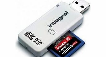 Integral USB 2.0 Single Slot SD Reader