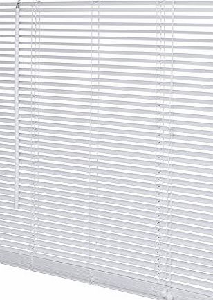 Intensions Venetian Blind Wood 25mm Plain White 70x130cm Child Safe