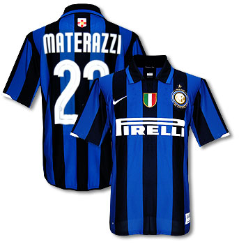 Inter Milan Nike 07-08 Inter Milan home (MAterazzi 23)