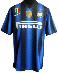 Inter Milan Nike 2010-11 Inter Milan Home World Champions Shirt