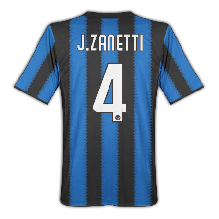 Nike 2010-11 Inter Milan Nike Home Shirt (J. Zanetti 4)