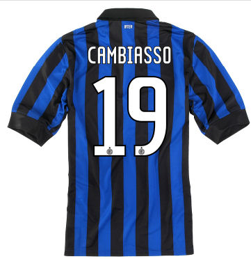 Inter Milan Nike 2011-12 Inter Milan Nike Home Shirt (Cambiasso 19)