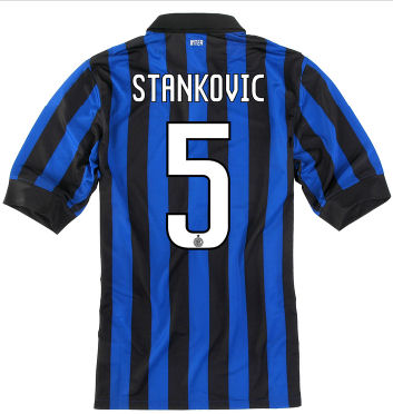 Inter Milan Nike 2011-12 Inter Milan Nike Home Shirt (Stankovic 5)