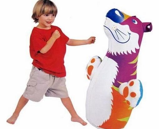 Childrens Tiger Inflatable 3D Boxing Bop Punch Bags Indoor Outdoor Game