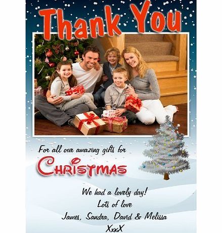 Invite Designs Ltd 10 Personalised Christmas Xmas THANKYOU Thank you PHOTO Cards N33
