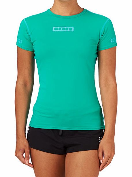 ION Comp Womens Cap Sleeve Rash Vest - Turquoise