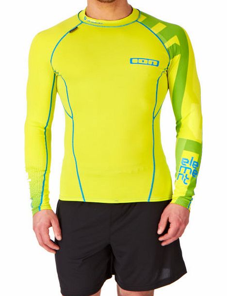 ION Mens ION Long Sleeve Rash Vest - Yellow