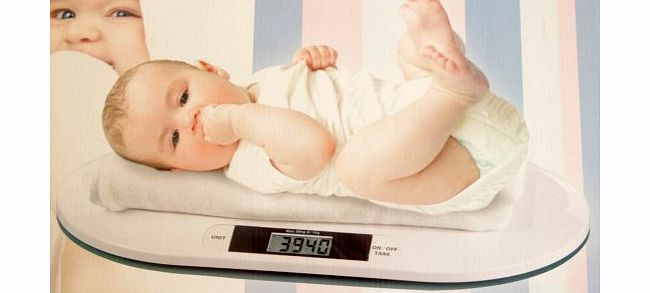 iOSSS Baby Weighing Scales for New born - 20KG toddlers. Digital LCD readout.