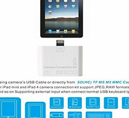 ipad accessory New 5 in 1 Camera Connection Kit Memory Card Reader Adapter For iPad4 iPad Mini