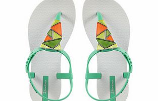 iPANEMA Womens Vitraux green sandals