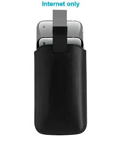 iphone 3G Leather Slip Case - Black