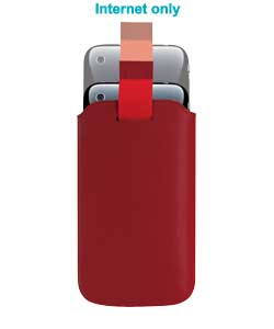 iphone 3G Leather Slip Case - Red