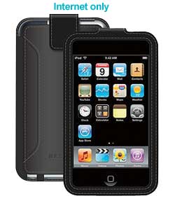 ipod Touch Black Leather Sleeve