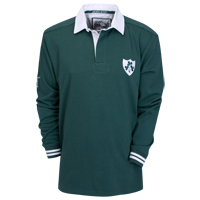 Ireland Classic Long Sleeved Rugby Shirt - Green.