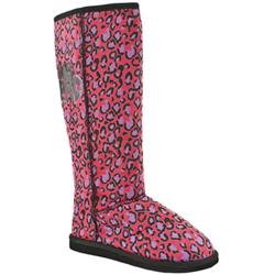 Female Iron Fist Drop Dead Boots Fabric Upper Casual in Pink